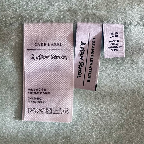 New Belted Wool Coat & Other Stories size 10 mint color org 279 - Picture 15 of 16